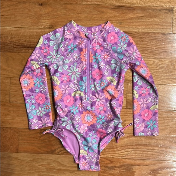 Jumping Beans Purple and Pink Rashguard Swimwear - Picture 1 of 3